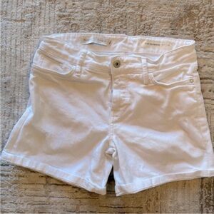 Anthropologie Classic White Jean Shorts